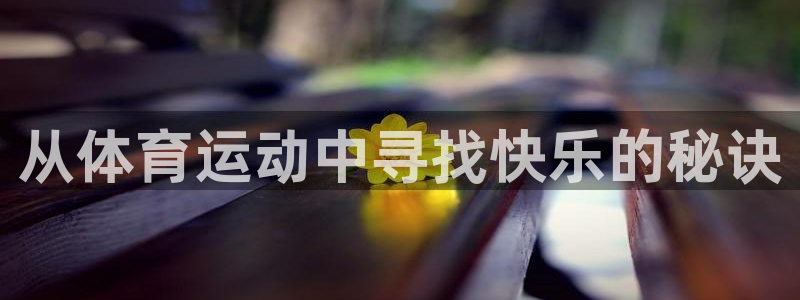 一竞技官网登录：从体育运动中寻找快乐的秘诀